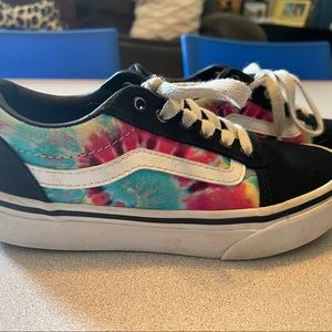 Vans girls tie dye shoes